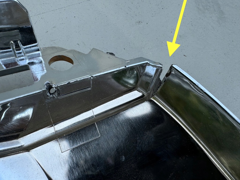 фото №13, Mitsubishi outlander iii 3 lift 15r- хром молдинг бампера перед правая