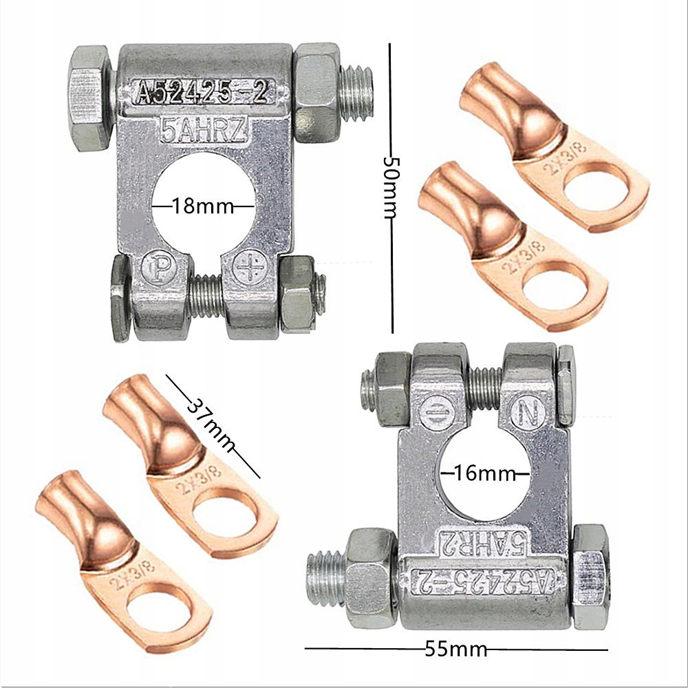 фото №8, Клеми набір з'єднувачів супортів акумулятор з termokurczliwą з'єднувач клема