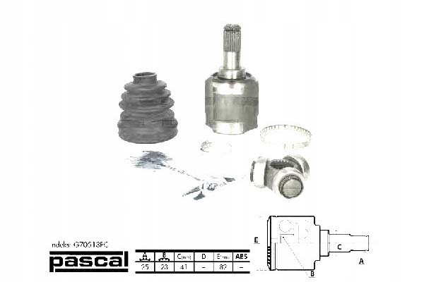 фото №2, Pascal g70513pc набор шарнир, wał приводной