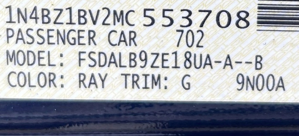 фото №10, Nissan leaf ii ze1 2021 перед сторона левая дверь