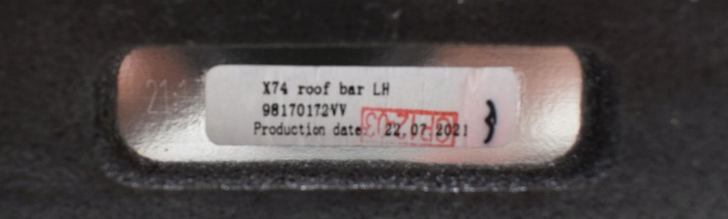 фото №11, Citroen ds7 crossback рейлінг рейлінги дахові комплект org 98170172vv