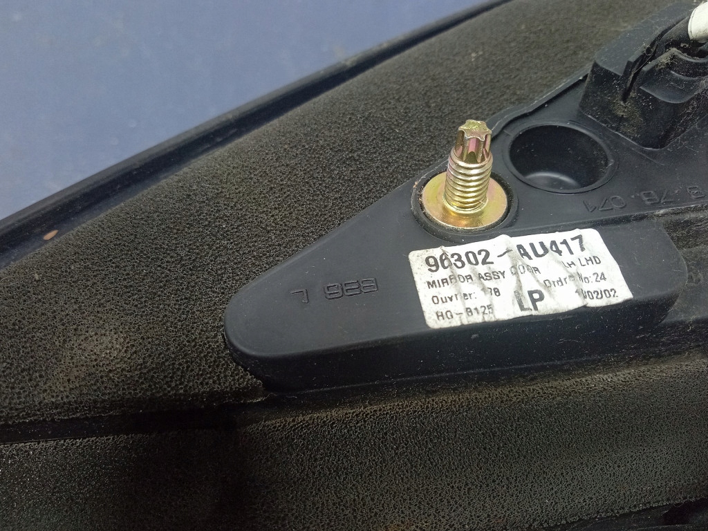 фото №6, Nissan primera p12 зеркало левая 5 pin 96302-au417 kl0