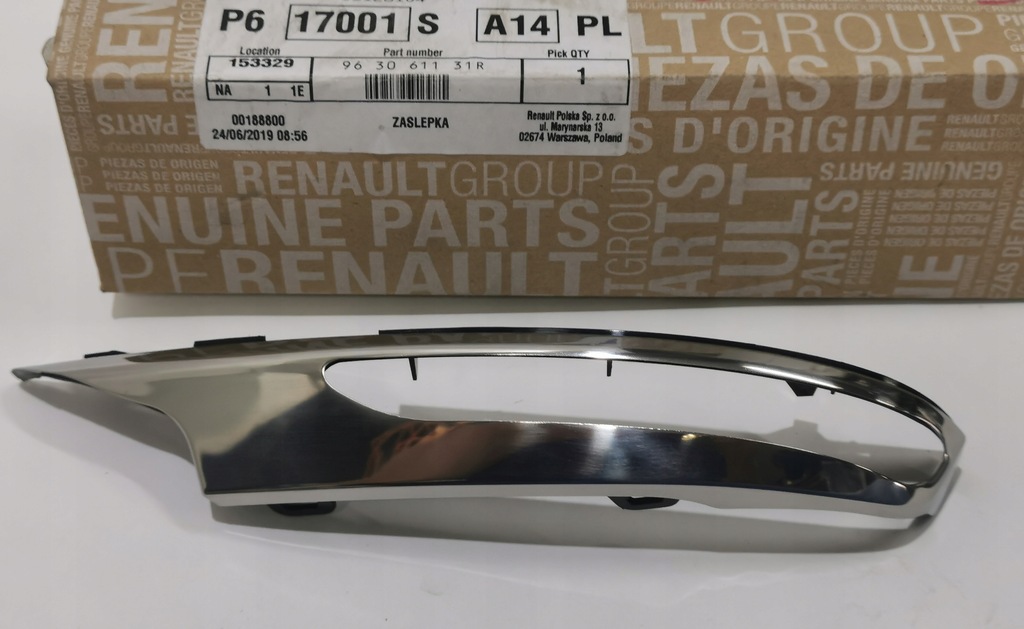 фото №1, Пластик хром заглушка дзеркало l renault espace v