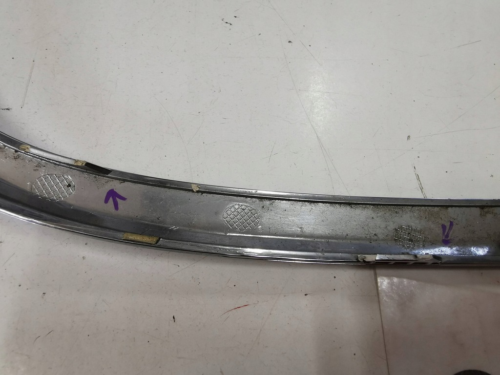 фото №12, Хром, молдинг решётки бампера ford kuga mk-3 vignale левая 347.