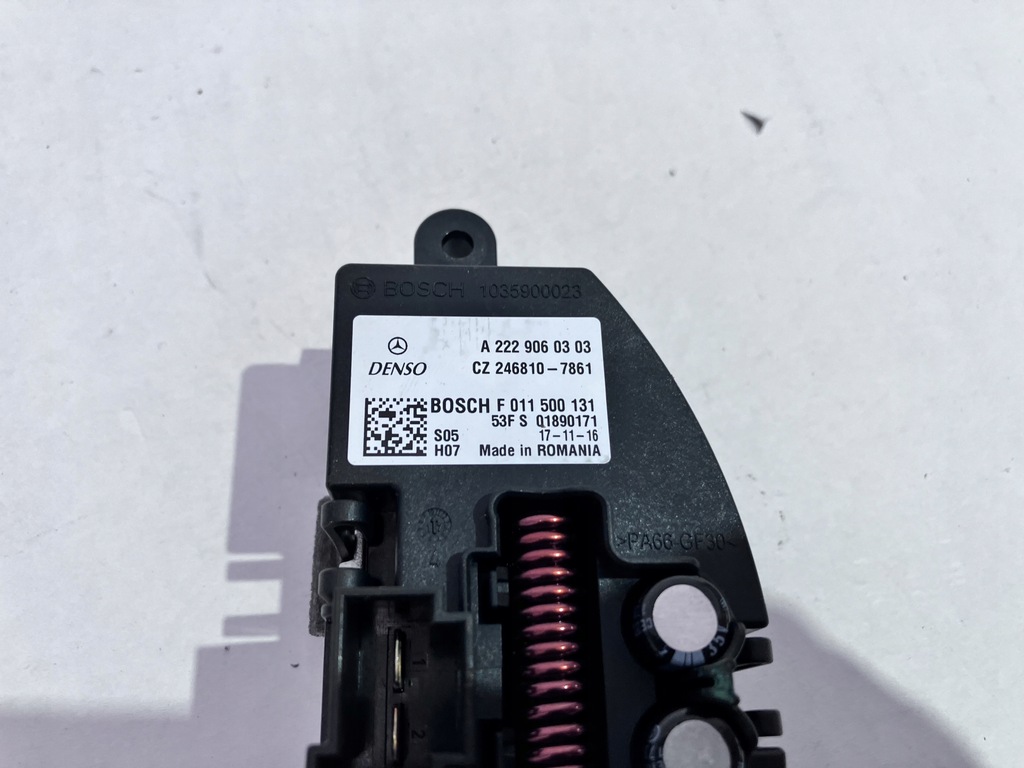 фото №1, Резистор резистор вентилятор a klasa w176 lift