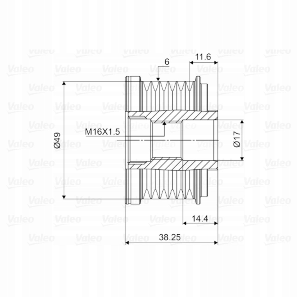 Сцепление генератора valeo 588055 12317516105 Киев