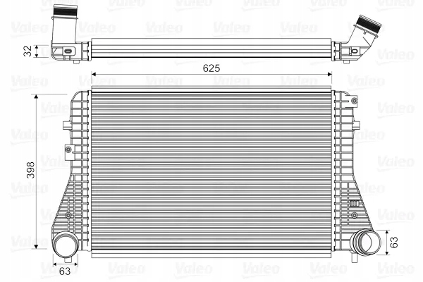 Купить Интеркулер vw 1,4tsi/1,6tdi/2,0tdi/2,0tsi