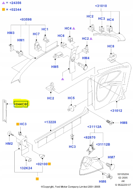 фото №8, Молдинг правая нижняя отделка - bok ford focus 1998-2005 cak 1122374