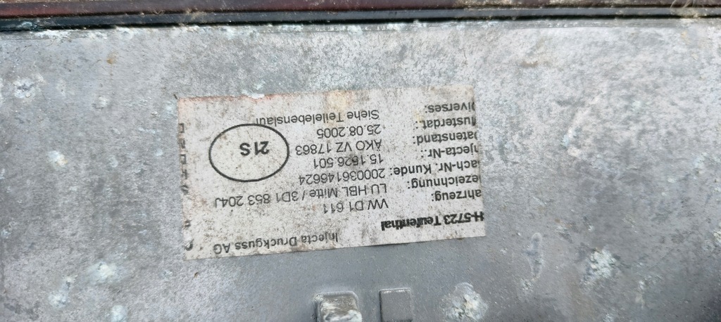 фото №6, Vw phaeton 3d0 3d1 02- годинник решітка обдув