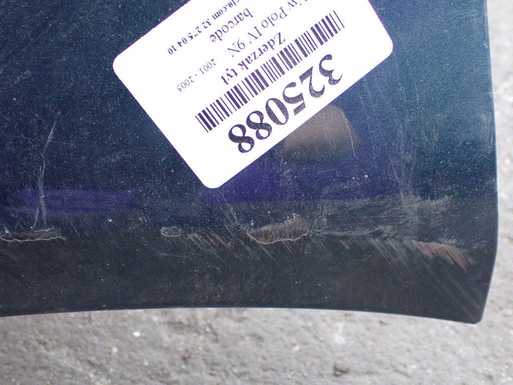 фото №7, Vw polo iv 9n hb 01-09 бампер задняя задний 6q6807421