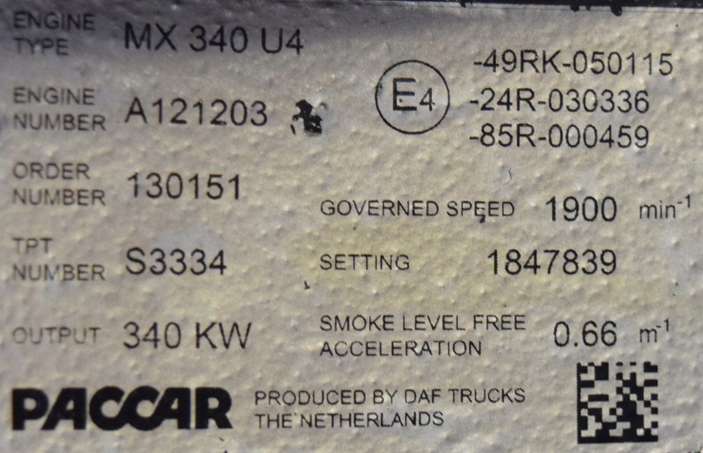 фото №10, Kompletny двигун mx 340 u1 daf xf cf 105 460 km