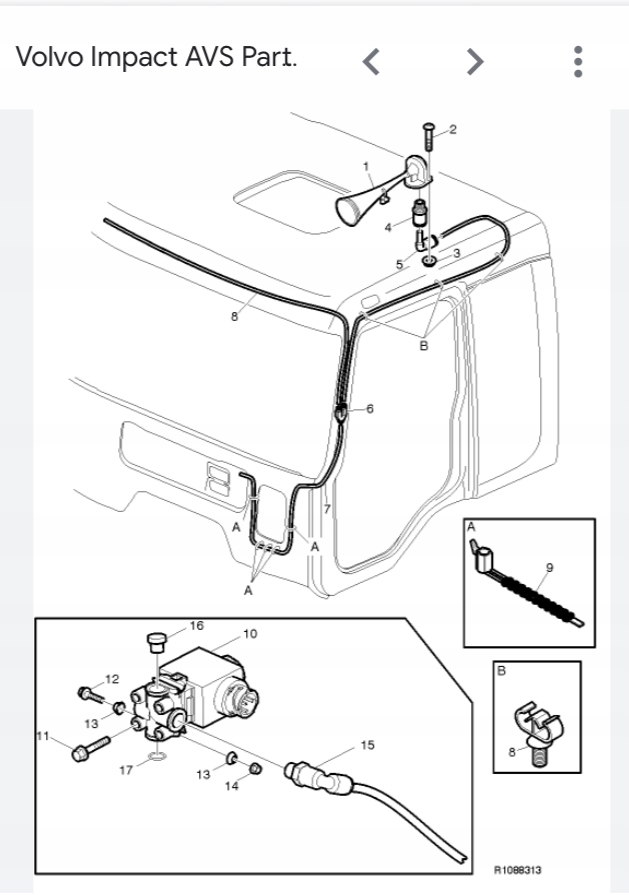 фото №8, Клаксон volvo fh 20591017 usa сигнал пневматическая