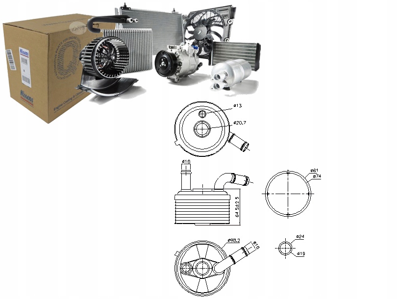 фото №1, Радіатор оливи mini r57 r58 r59 countryman r60 paceman r61 2.0d