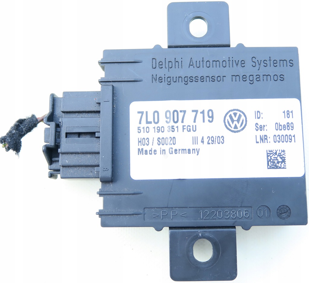 фото №1, Модуль сигналізація колодка porsche cayenne 7l5 02-