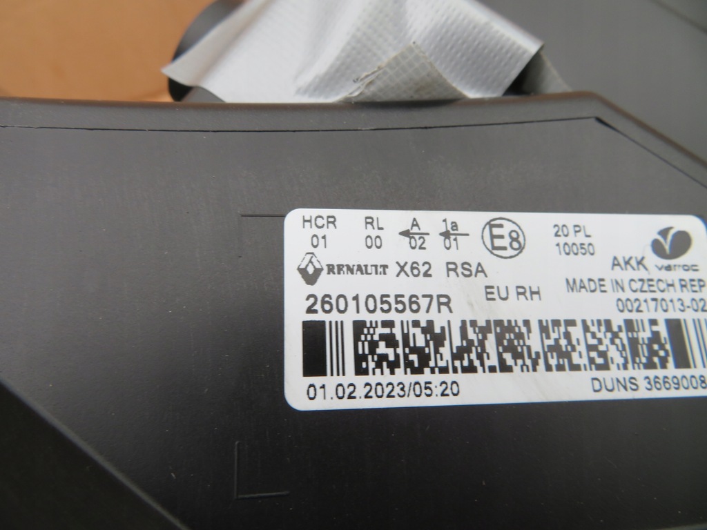 фото №13, Лампа права фара правий renault master iii lift iv 2019-