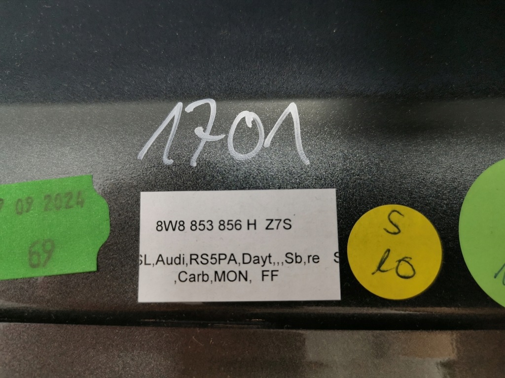 фото №11, Молдинг накладка порог правая audi rs5 8w f5 rs3 8y карбон lz7s nowa оригинальный номер