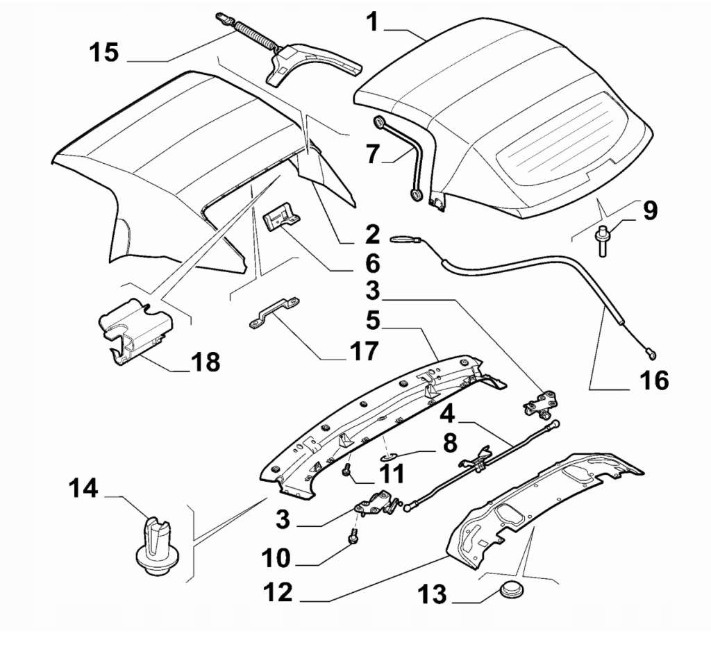 фото №3, Заглушка поперечина дах alfa romeo spider 2006-2008 оригінальний номер 50507828