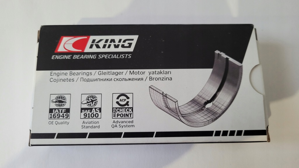 King mb5837si0.5 набір підшипник вала колінчастого Доставка