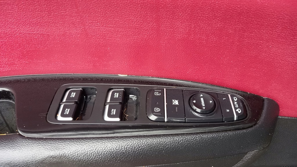 фото №5, Оббивка обшивка двері лівий правий перед передній kia optima iv червоний kpl