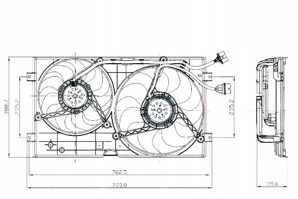 фото №1, Nrf вентилятор радіатора vw new beetle 98-