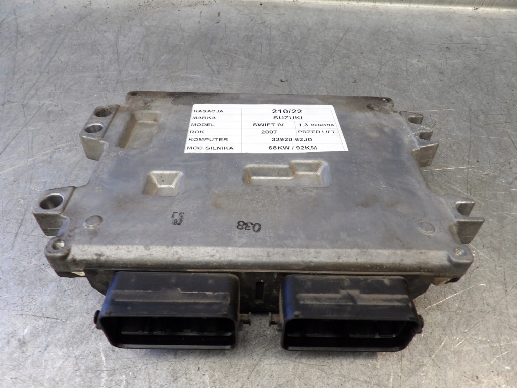 фото №1, Бортовой компьютер, блок управления suzuki swift iv 1,3 33920-62j0