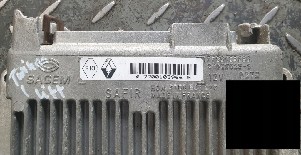 фото №2, Бортовий комп'ютер renault twingo i lift 1.2 7700103966