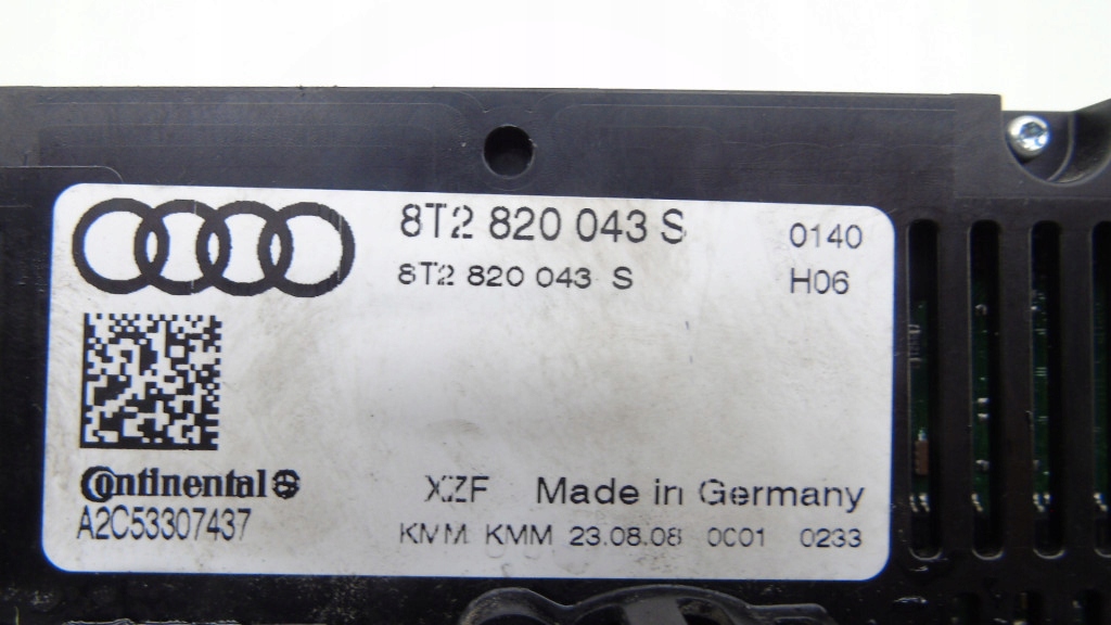 фото №6, Панель кондиционера audi a4 b8 a5 8t 8t2820043s