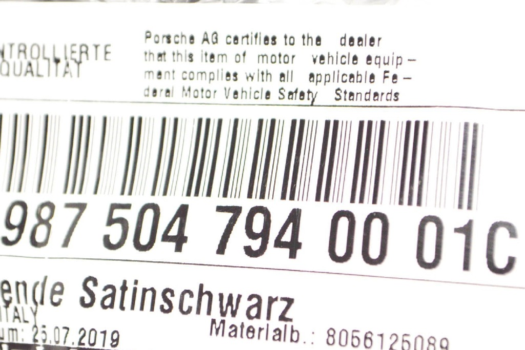 фото №7, Porsche cayman 987 крила задній правий 9875047940001c оригінальний
