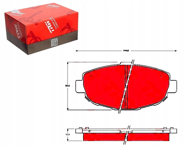 фото №1, Trw тормозные колодки тормозные lexus перед gs sc 3,0 4,3 93-