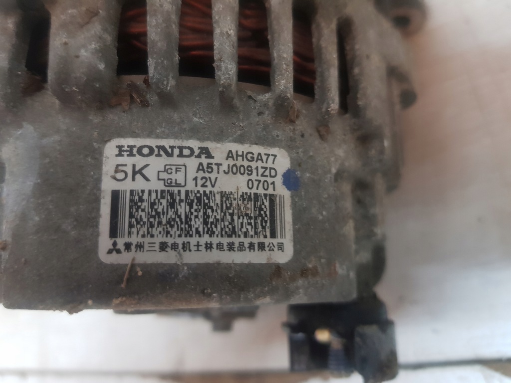 фото №5, Генератор ahga77 a5tj0091zd l13z2 honda jazz iii 08-15