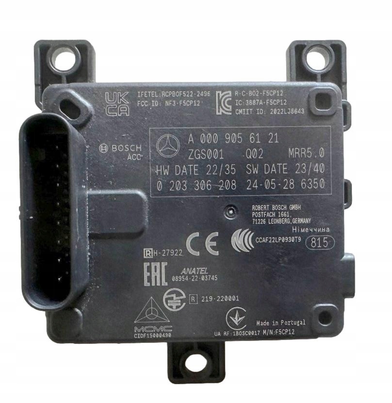 фото №1, Радар mercedes-benz a0009056121