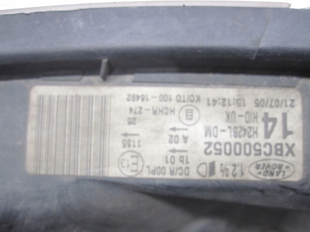 фото №6, Land rover discovery iii 05r лампа лівий перед ксенон xbc500052 anglik