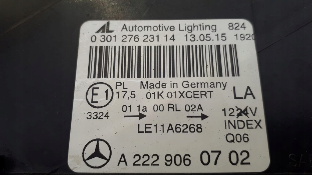 фото №6, Mercedes s-klasa w222 full led лампа передняя