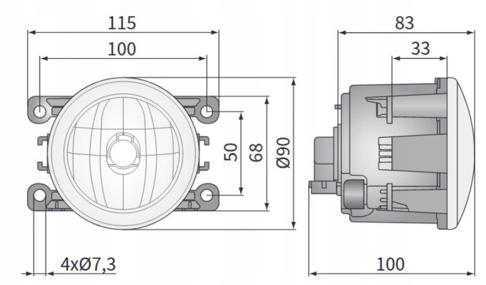 фото №11, Противотуманная фара противотуманные фары peugeot 107 207 307 407 607 4007 lnw
