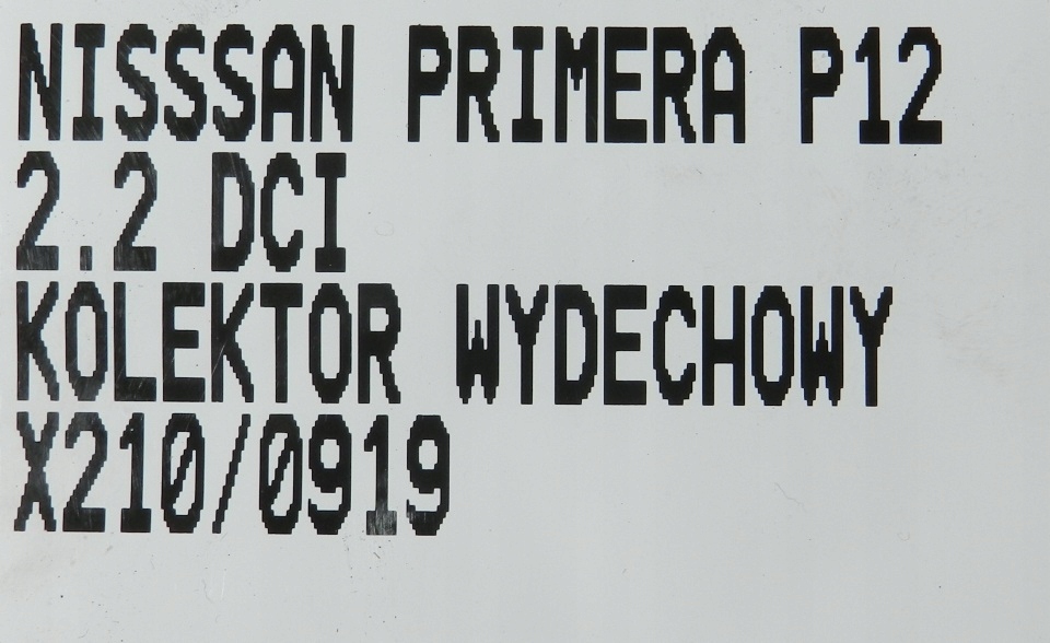 фото №8, Коллектор выпускной nissan primera p12 almera 2.2dci aw400