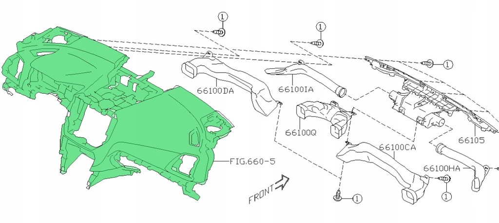 фото №1, Приборная панель приборная приборная панель subaru forester v 2018-