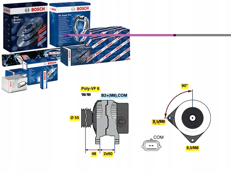 Купити Генератор renault clio 1,5dci відновлений