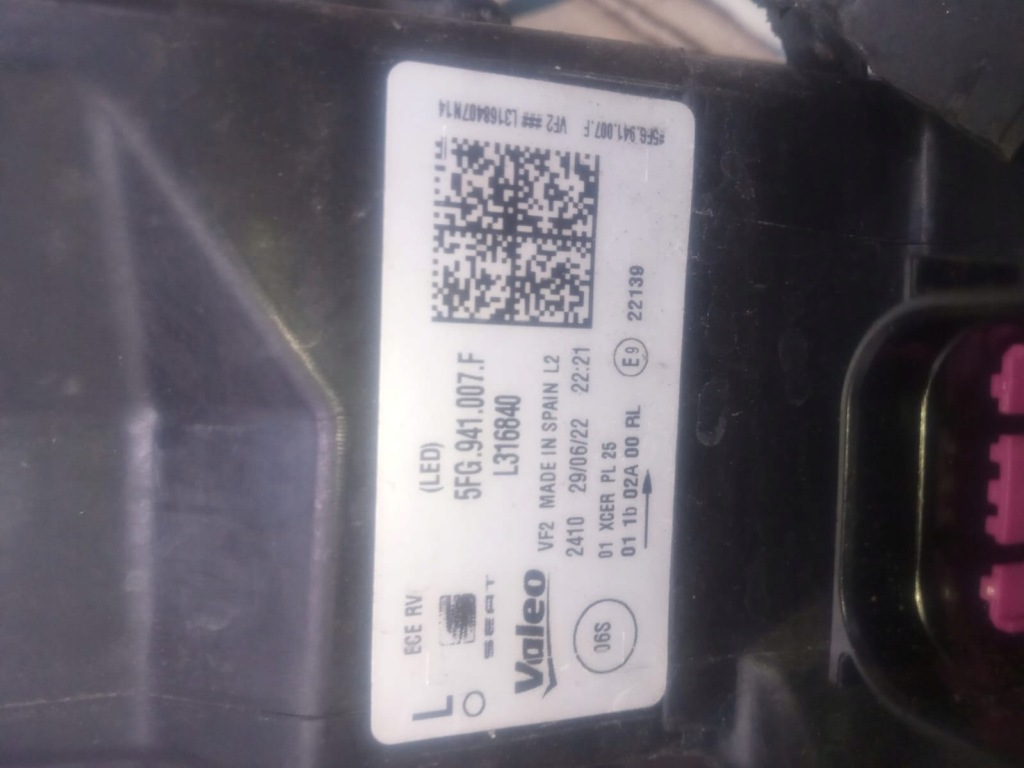 фото №3, Seat leon 4 iv cupra formentor 5fg941007f лампа левая full led