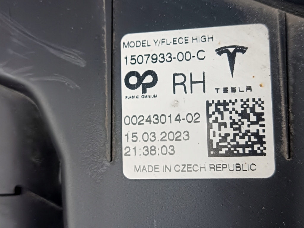 Tesla model 3 y рестайлінг  світло led протитуманна фара drl перед правий 1507933-00-c Недорого