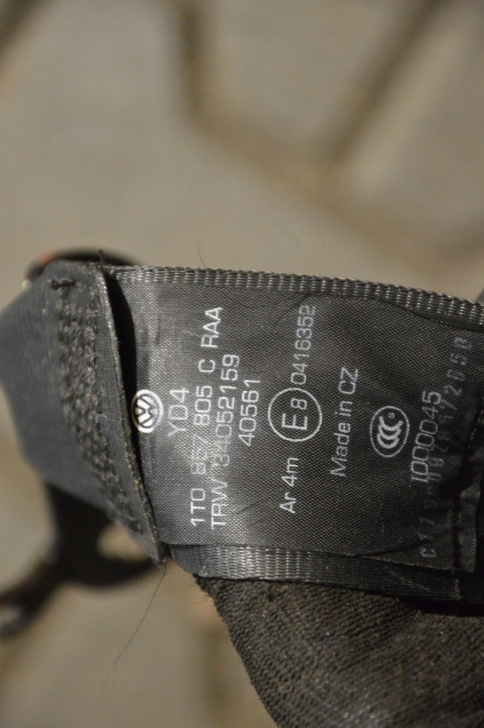 фото №6, Vw touran i fl комплект ременів задня 5szt 1t0857811c