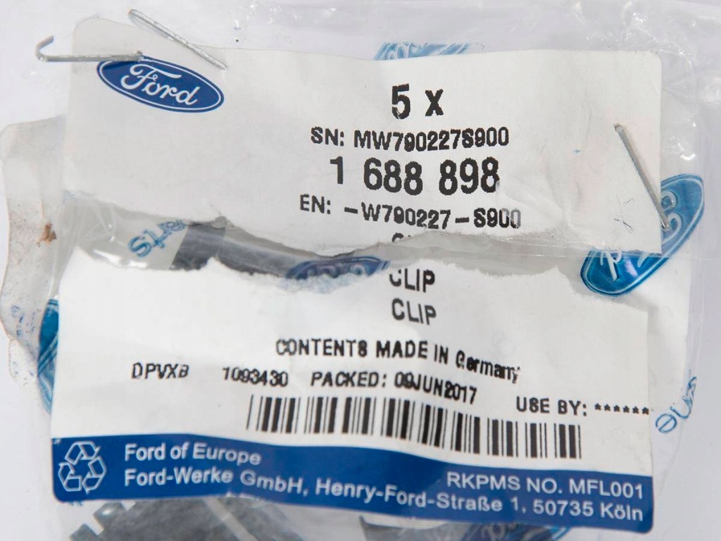 фото №4, Клипса отделка дверь перед fiesta ecosport