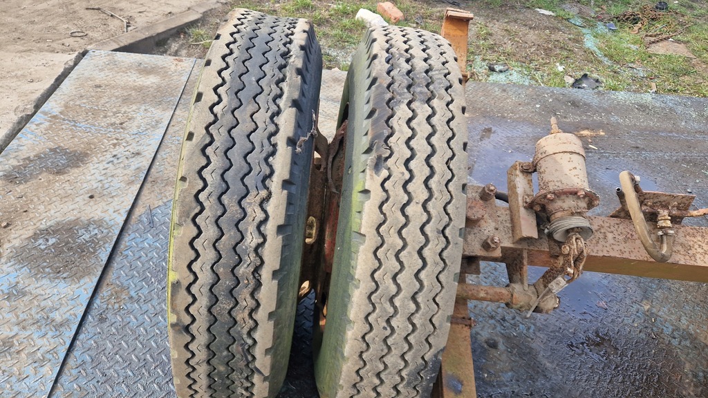 фото №5, Bardzo посилена oś od polskiej причепа niskopodwozie ресори колеса