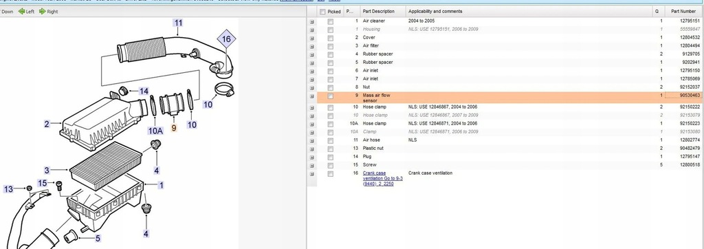 фото №6, Saab 9-3 ver2 2005 расходомер