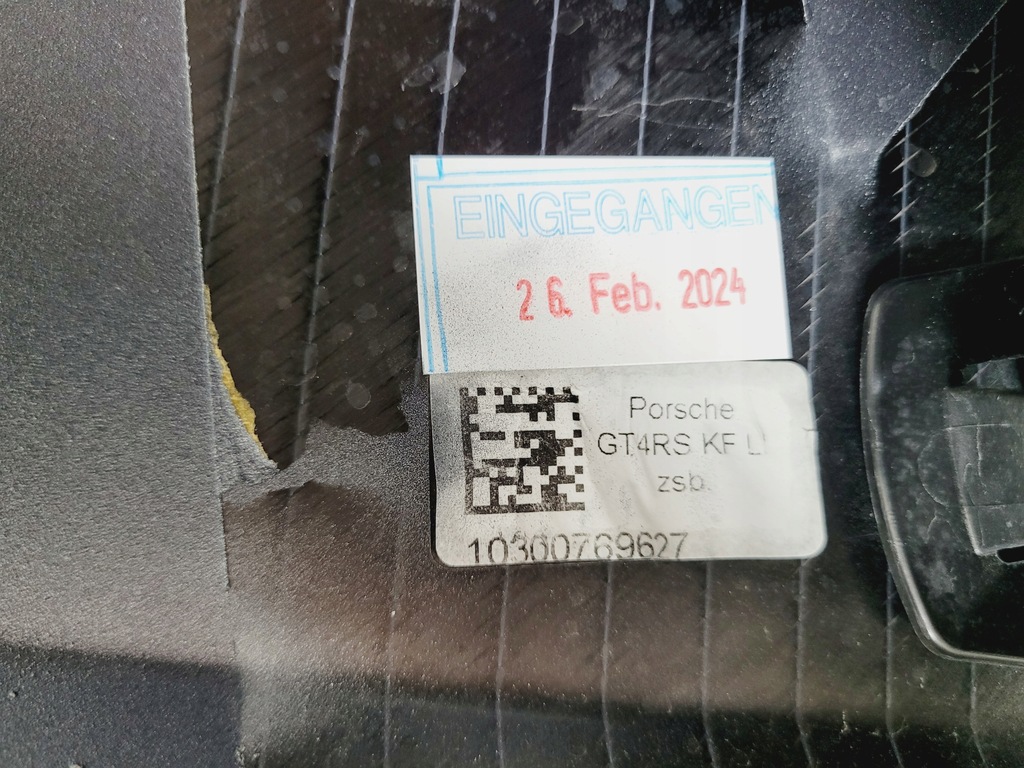 фото №12, Porsche cayman gt4 rs крила передній лівий