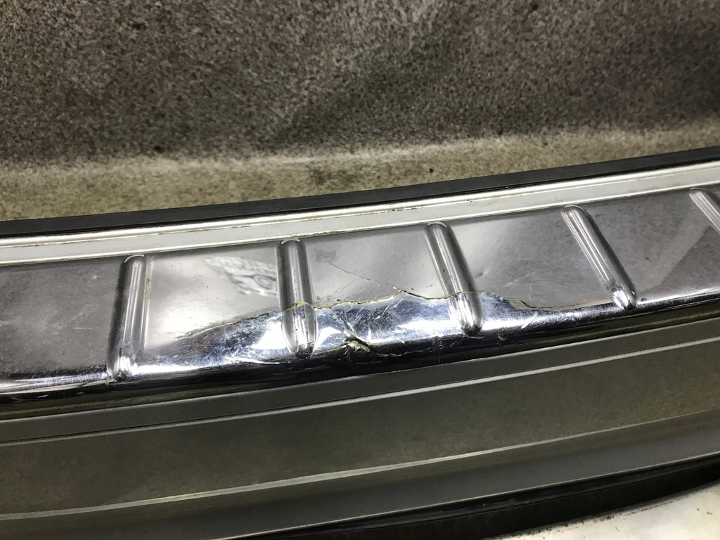 фото №14, Mercedes w251 v251 бампер балка задня датчики pdc c775 775u сріблястий