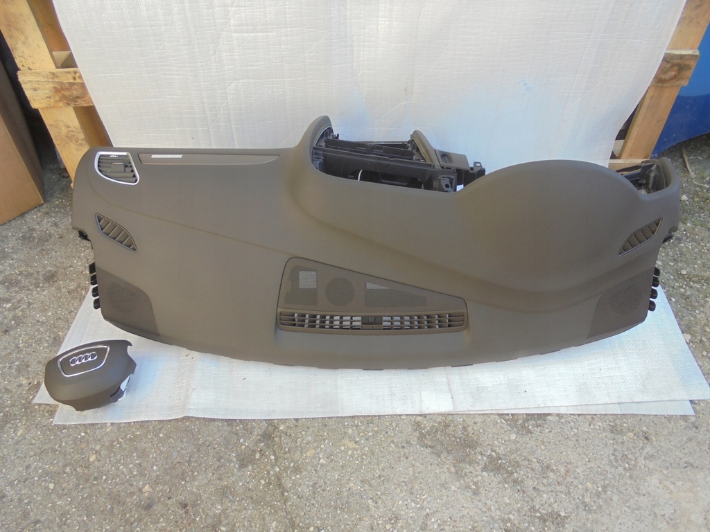 фото №10, Nieregenerowana ремені панель приладів консоль панель приладів подушка безпеки audi a4 b8 lift fl коричнева