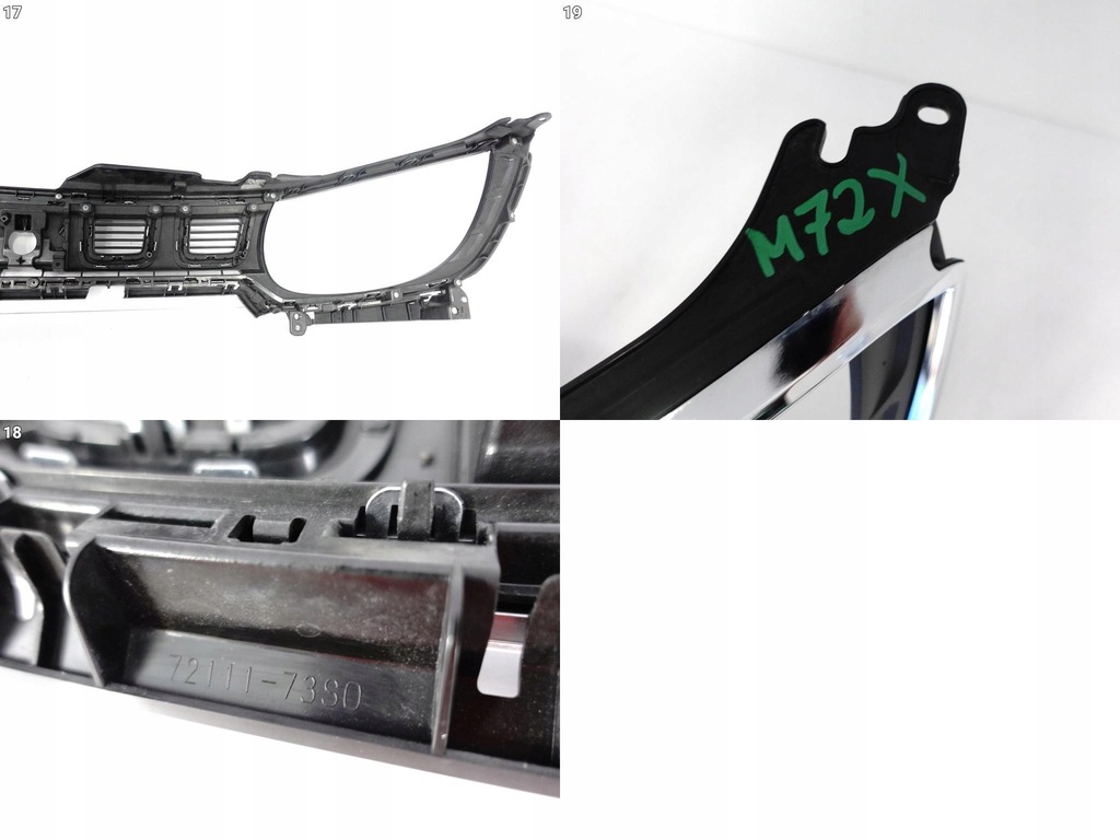 фото №12, Suzuki ignis iii 3 lift 20- решітка радіатора решітка радіатора молдинг хром w бампер перед