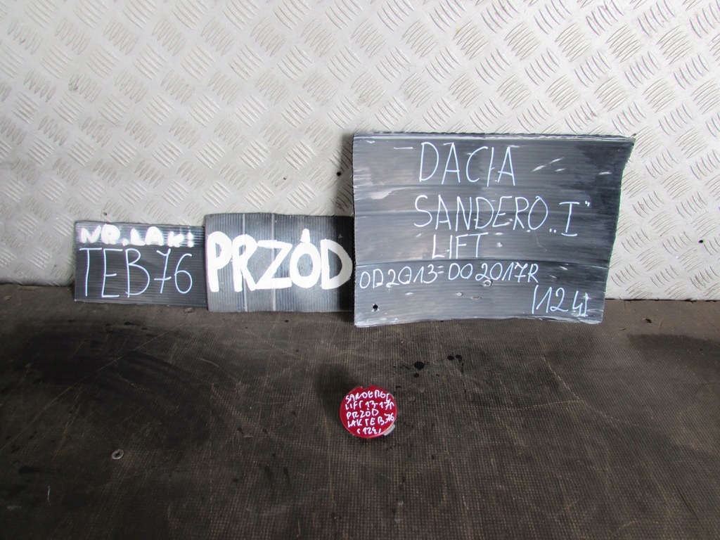 фото №1, Заглушка бампера teb76 перед 511804925r dacia sandero i 13-17 r.