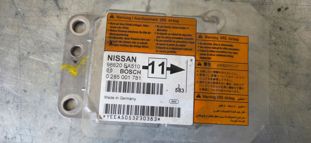 фото №3, Nissan navara d40 pathfinder r51 модуль датчик подушка безопасности