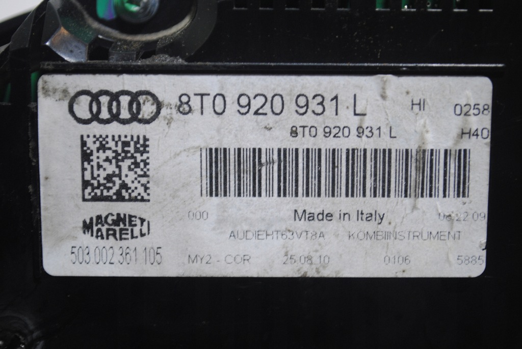 фото №7, Лічильник прилади audi a5 8t 8t0920931l